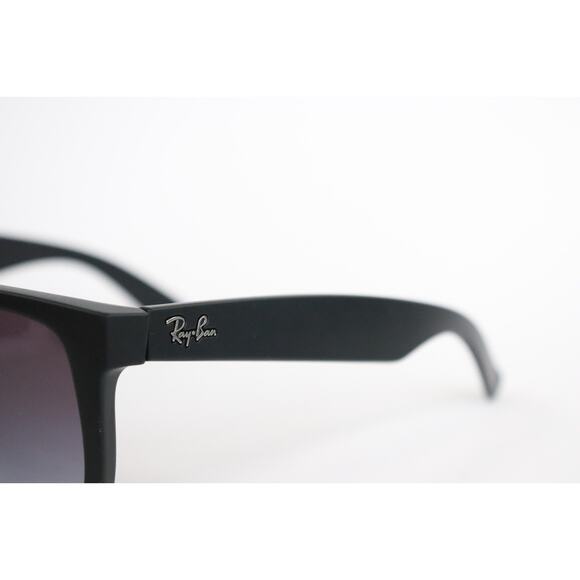 Ray-Ban Justin Sunglasses RB4165 Matte Black, Rubberized, Polarized Lenses - Picture 7 of 11